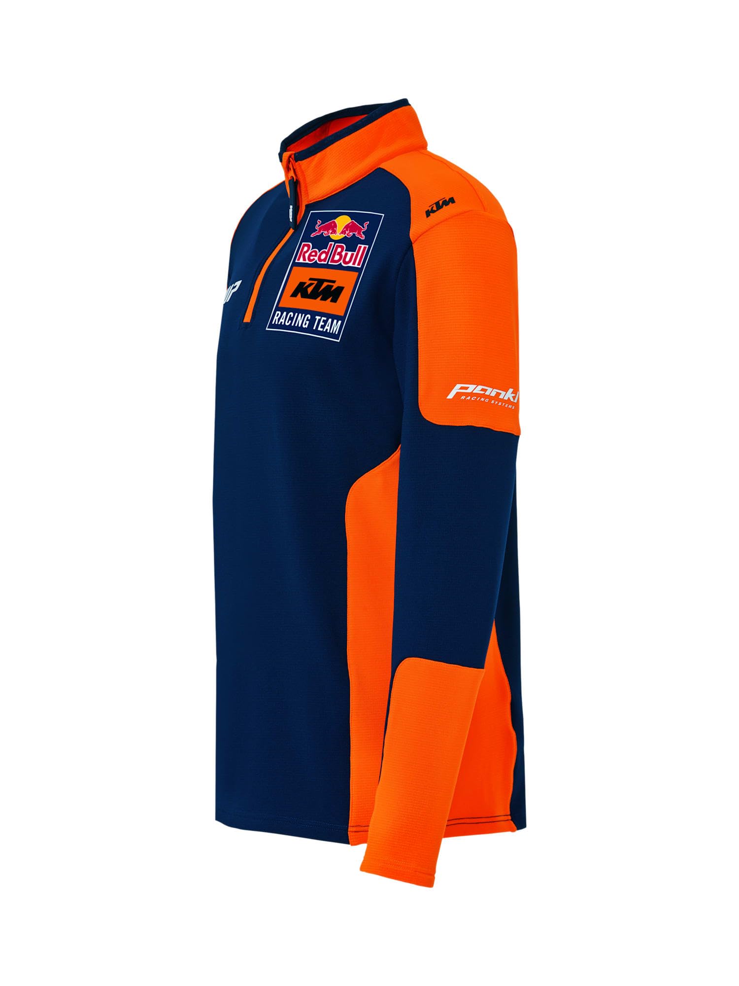 Red Bull - KTM Replica Team Half Zip Sweater – Herren - Offizielle Merchandising-Artikel, Dynamisches Racing-Design, Atmungsaktives Material – Größe S - Blau/Orange