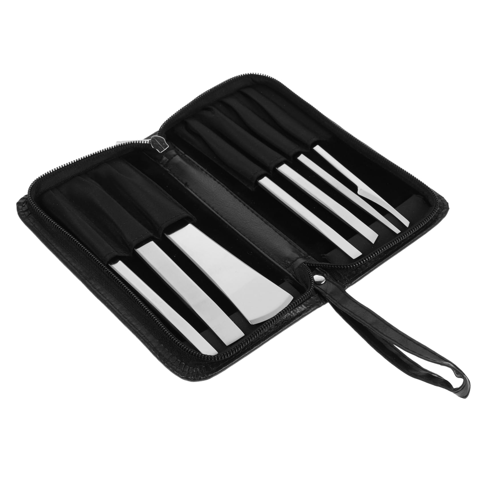 Kit per Pedicure 7 Pezzi in Acciaio Inox per Unghie Argento | 7 Strumenti, Uso Familiare e Professionale, Pulizia Mani e Piedi, Rimozione Pelle Secca