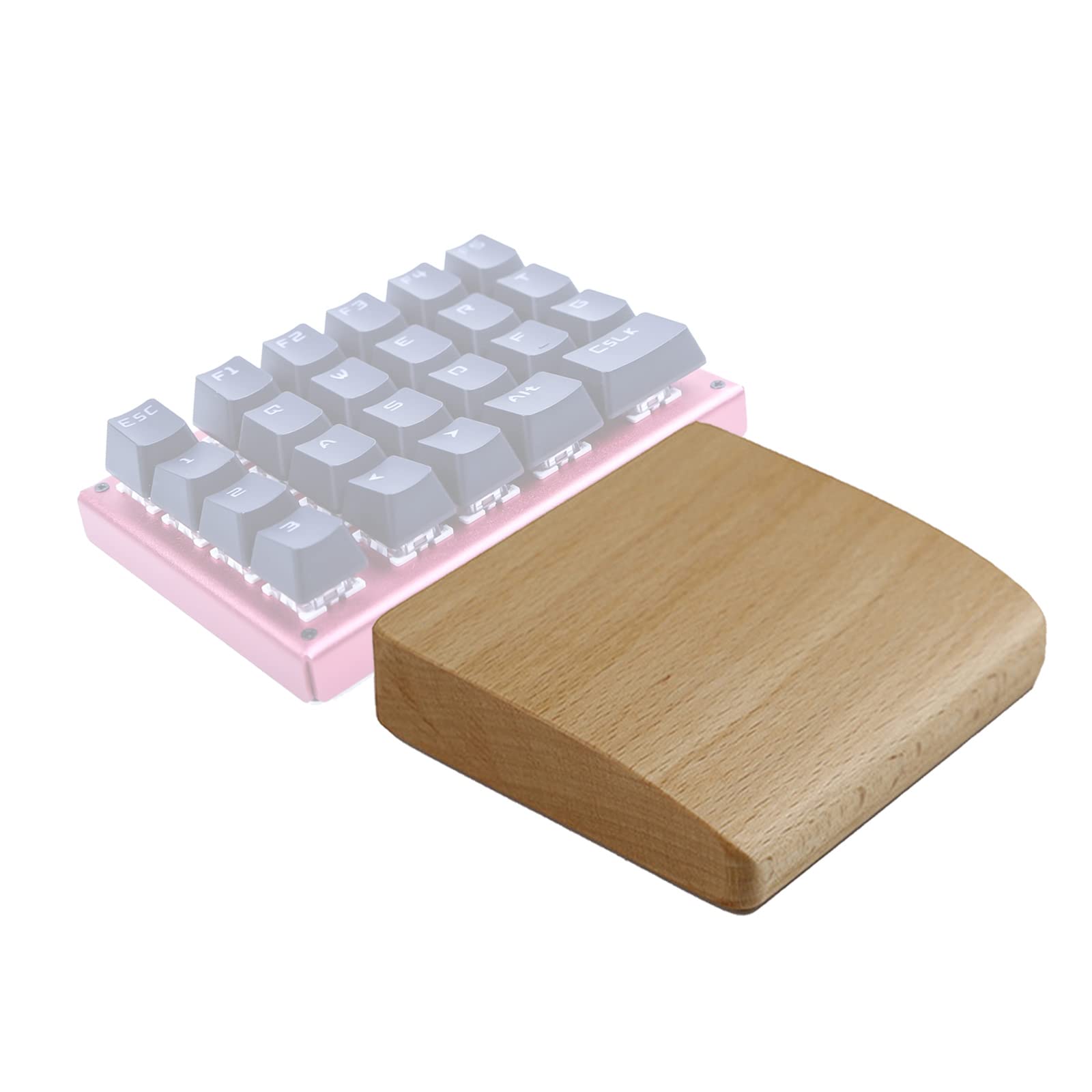 DIIOOMIEEU Walnut Wooden Mechanical Keyboard Wrist Rest with Mat Ergonomic Gaming Desk Wrist Pad Personality