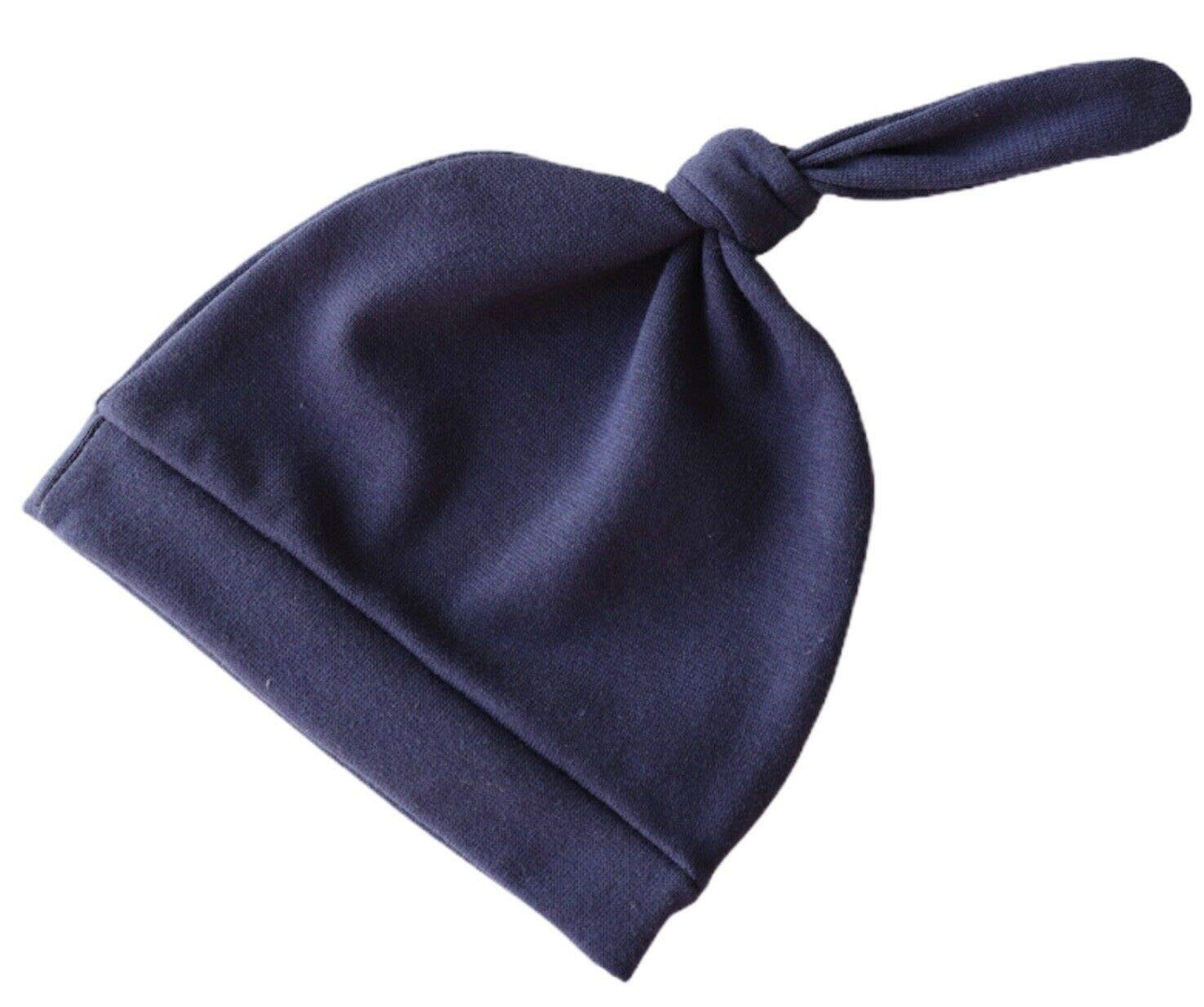 Infant Baby Beanie Knotty Velvet Knotty Bonnet Hats 0-24 Months