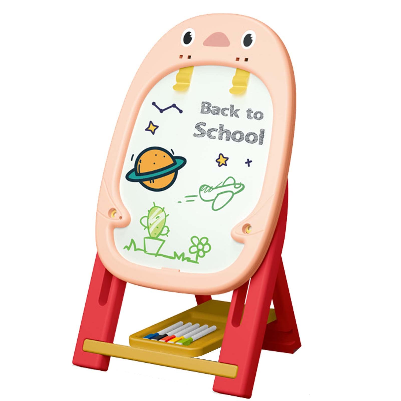 Cavalletto per Bambini - Cavalletto bifacciale per Bambini con | Lavagna e Strumenti per dipingere,Cavalletto Portatile per Bambini con per la Pittura, Regalo di Compleanno per Bambini