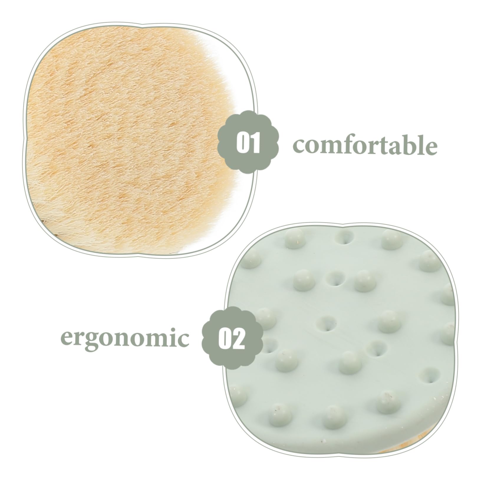 minkissy 5 Pezzi Spazzola Esfoliante Per La Schiena Spazzola Per La Schiena Da Doccia Spazzola Per Lo Scrub Del Corpo Con Manico Retrattile Per Uomo Fornitura Di Prodotti Da Bagno Sicuri