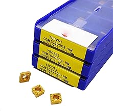Torno de Carburo Inaserts, Insertos de cortadores 10 Uds 060204 060208 09T304 09T308 HM YBC251 YBC252 herramientas de torneado insertos de carburo herramienta de corte de torno for acero(CCMT09T308 HM