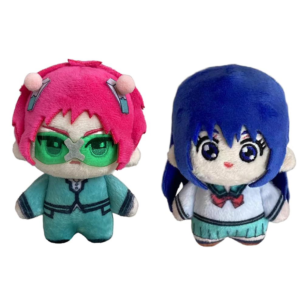Xinchangda Saiki Kusuo Plush Figures Teruhashi Kokomi Figure cute plush Keychain school bag pendant key pendant Decoration Gift for Fans