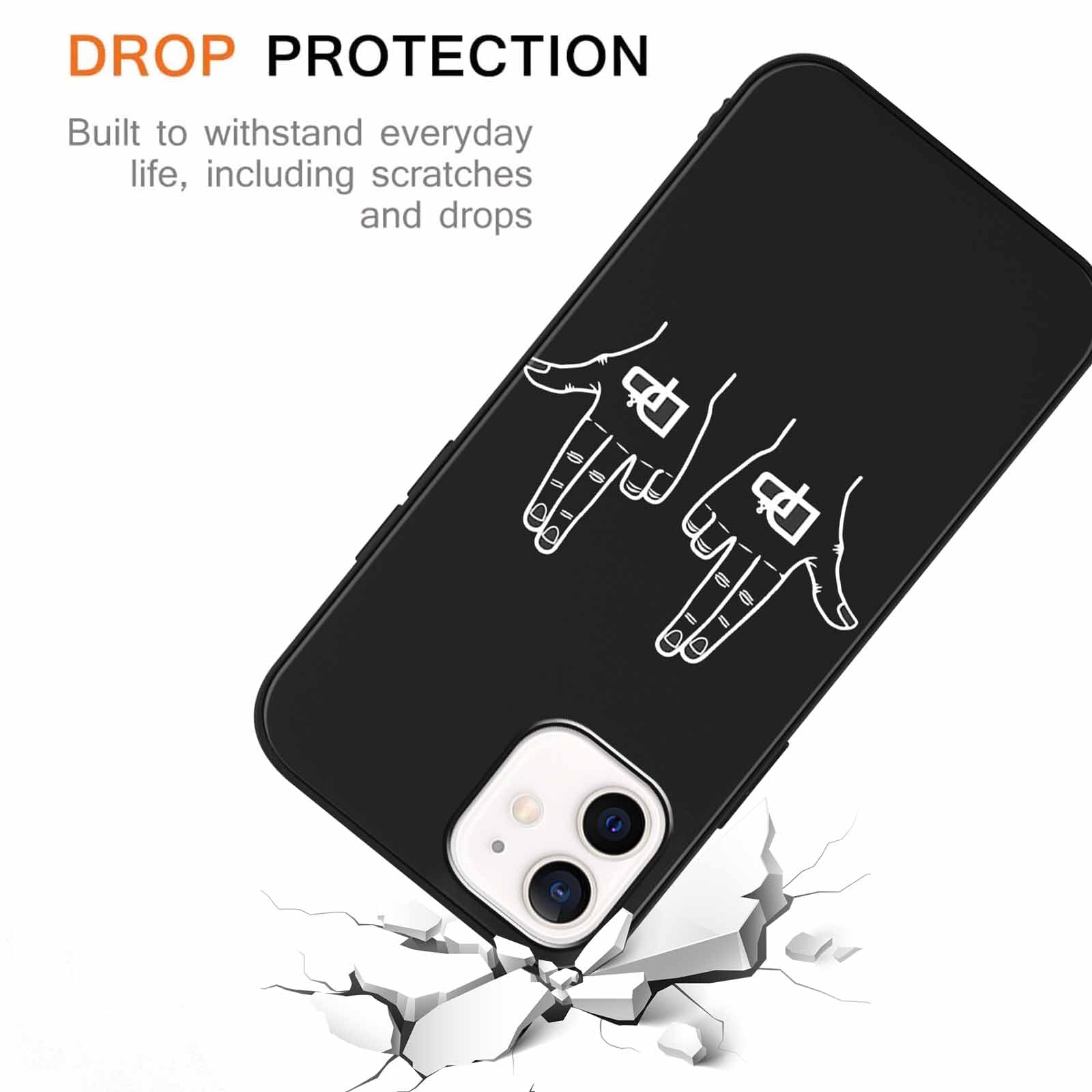 Cover Con Rapper Juice WRLD Per IPhone 12/12 Pro – Custodia In TPU Antigraffio, Morbida, 2 Pezzi - 3