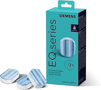Siemens Multipack TZ80032A, 3 x 3 descaling tablets, protects against corrosion, for fully automatic coffee machines of the EQ series, white