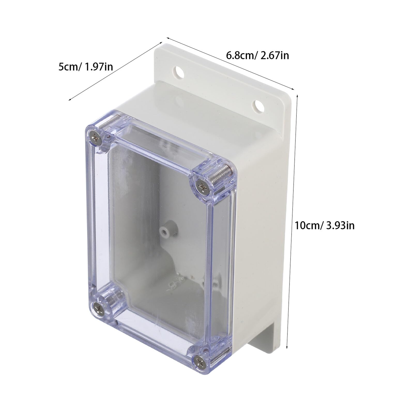 Ipetboom 3 Sätze Wasserdichte Aufputz Anschlussdose mit Transparentem Deckel Wetterfeste Verteilerdose aus UV beständigem Schutzgehäuse für Außenbereich Wie Parks und Straßen