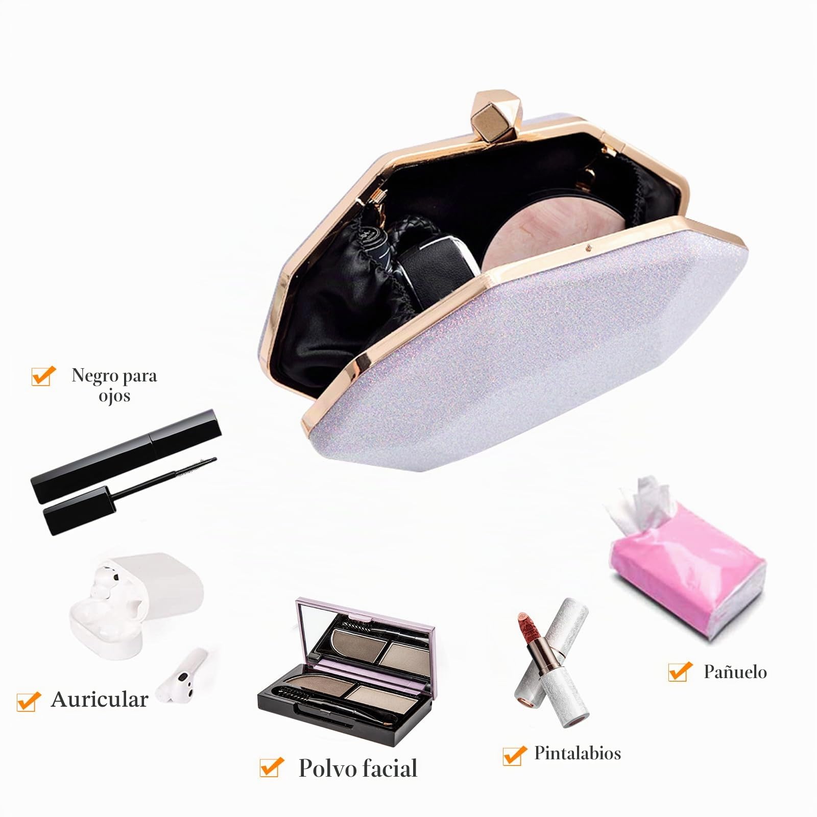 Bolsa de Noche para Mujer Lentejuelas Clutch Bolso de Boda Bolsa de Cadena Pequeña Bolso de Fiesta Lujoso Bolso de Hombro Elegante Banquete Fiesta de Graduación Bolsos Bandolera Azul Claro