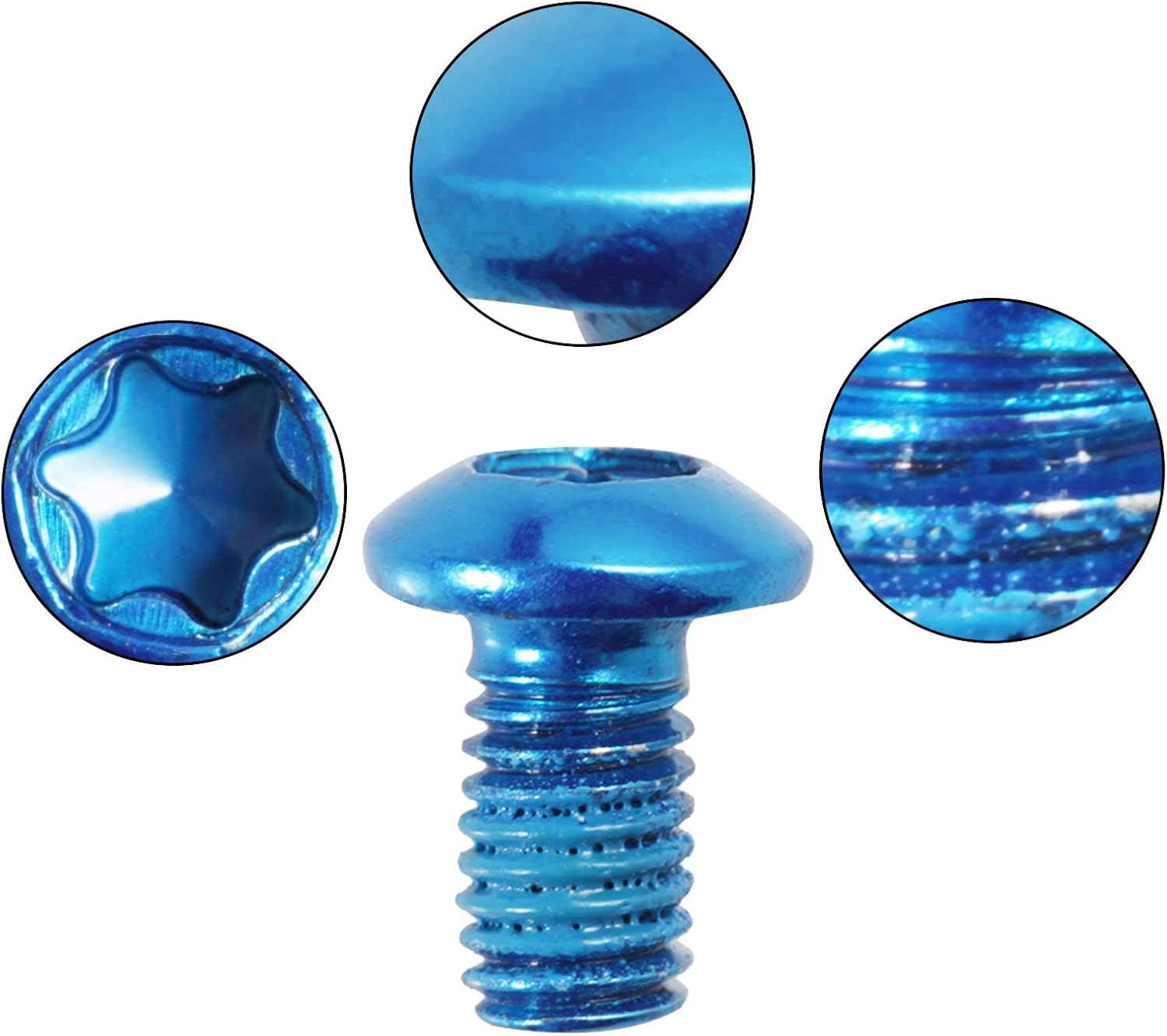 SPEEDWOX 12 Pcs Bicycle Rotor Screws, Disc Brake Rotor Bolts M5x10mm - Image 4
