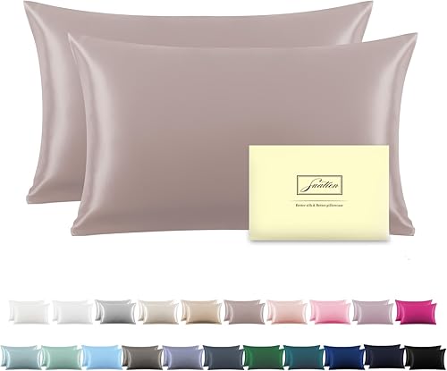 Miniatura 20 de Funda de almohada de seda para cabello y piel, suave, transpirable y resistente, fundas de almohada de seda de morera natural de ambos lados