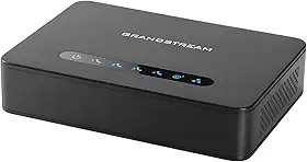 Grandstream GS-HT814 4 portas Ata com 4 portas Fxs e roteador Gigabit NAT e dispositivo Voip, preto