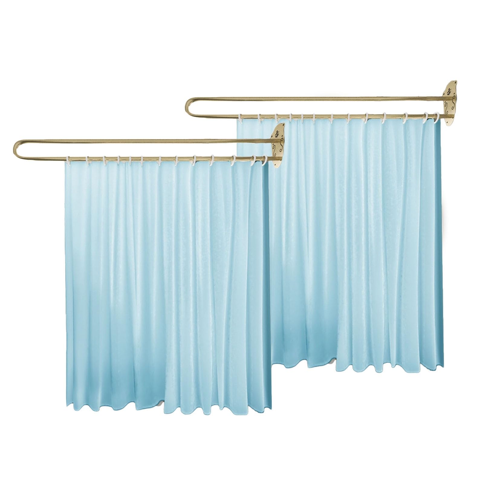 WQPMNYG Beauty Salon Divider Curtain UShaped Support Pole Translucent Room Partition for Living Room Dining Room Ideal for Salons Clinics BedroomsStylish & Functional