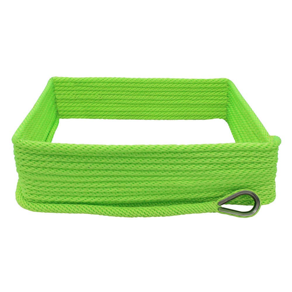 Extreme Max 3006.2639 BoatTector Solid Braid MFP Anchor Line with Thimble - 3/8" x 50', Neon Green โ image 1
