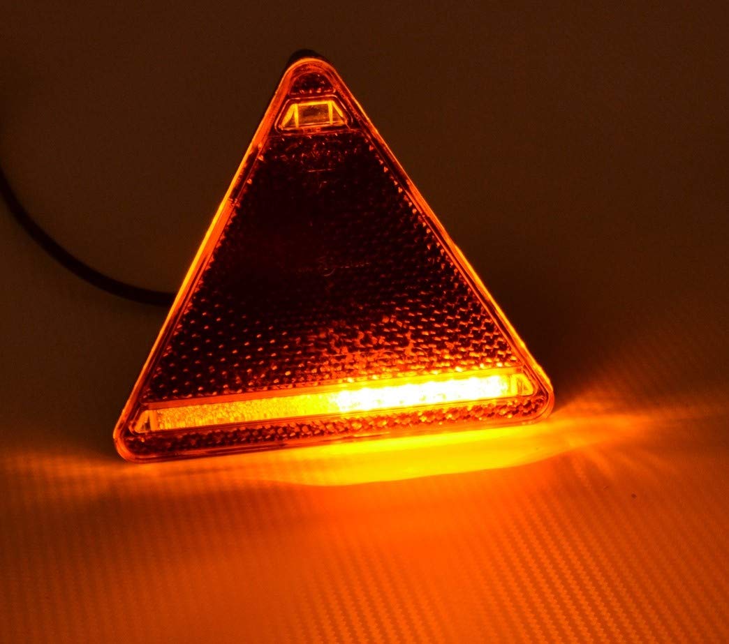 2 x trójkątny reflektor retro tylne światła LED tylne lampy E20 oznaczone ECE zatwierdzone