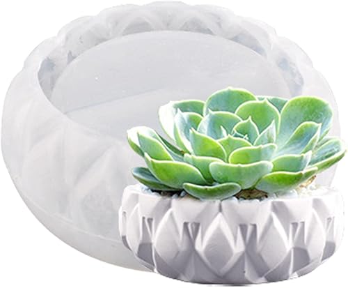 Miniatura 4 de Molde para maceta, molde de jarrón 3D de resina de silicona, molde de hormigón, maceta de suculentas, molde de silicona de resina epoxi, hecho en