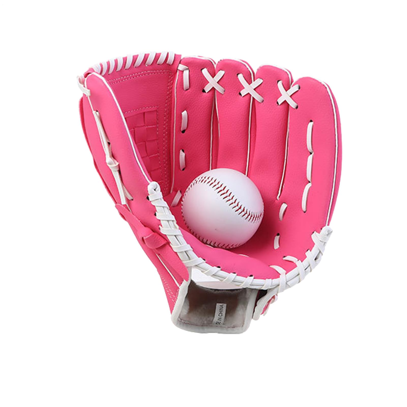 Generico Guanti da allenamento per baseball, guanti da baseball per giovani,Guanto da baseballs per adulti e ragazze | Guantii da baseballs in pelle PU addensati per bambini per principianti