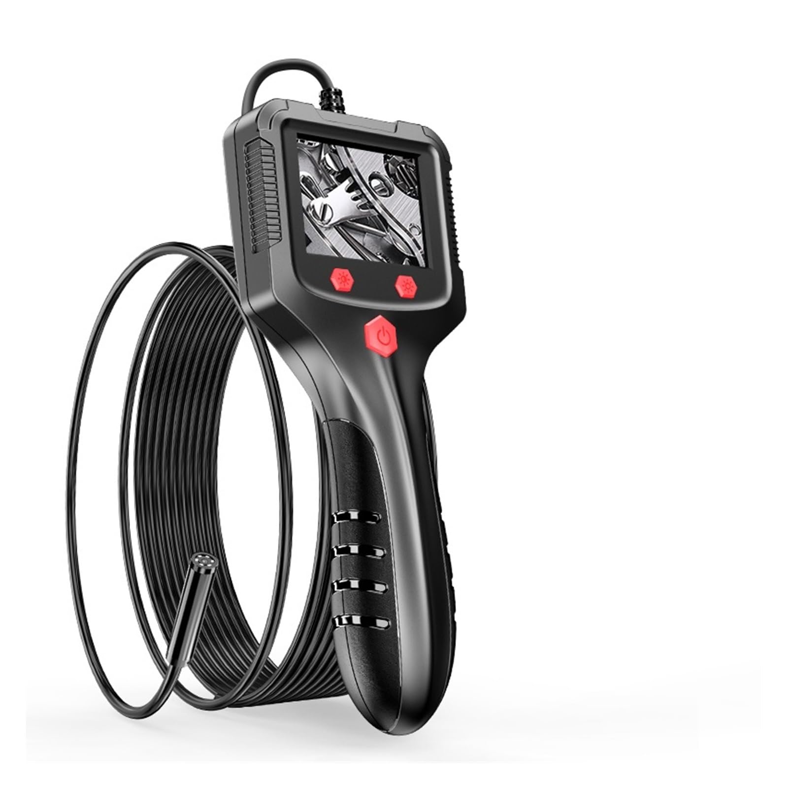 Industrial Handheld Endoscope Camera with 2.4 Inch IP67 HD LCD Screen, 8 mm Inspection Borescope 8 Adjustable LEDs for Car (2 m)-image-36