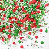 Sujoygar Streusel Weihnachtsmix 130g Weiss Rot Grün Rentiere Weihnachtsbaum Zuckerstreusel Weihnachten Tortendeko Torte Cupcakes Muffins Christmas Plätzchen