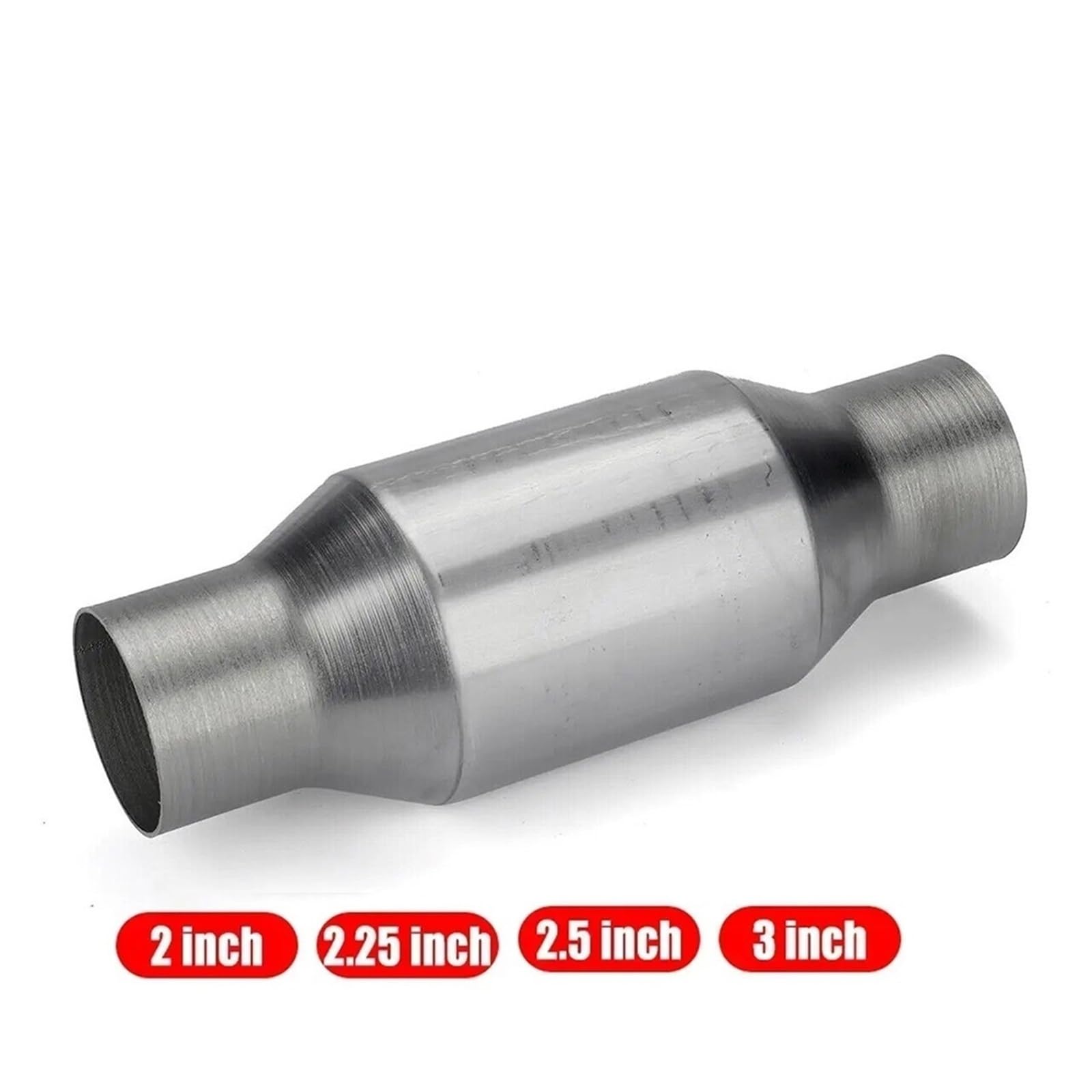 Uniwersalny 2" /2,25",5" /3" Katalizator Wydechowy 400 Komór Tłumik O Wysokim Przepływie Euro 1 Stal Nierdzewna Uniwersalny katalizator z wlotem/wylotem