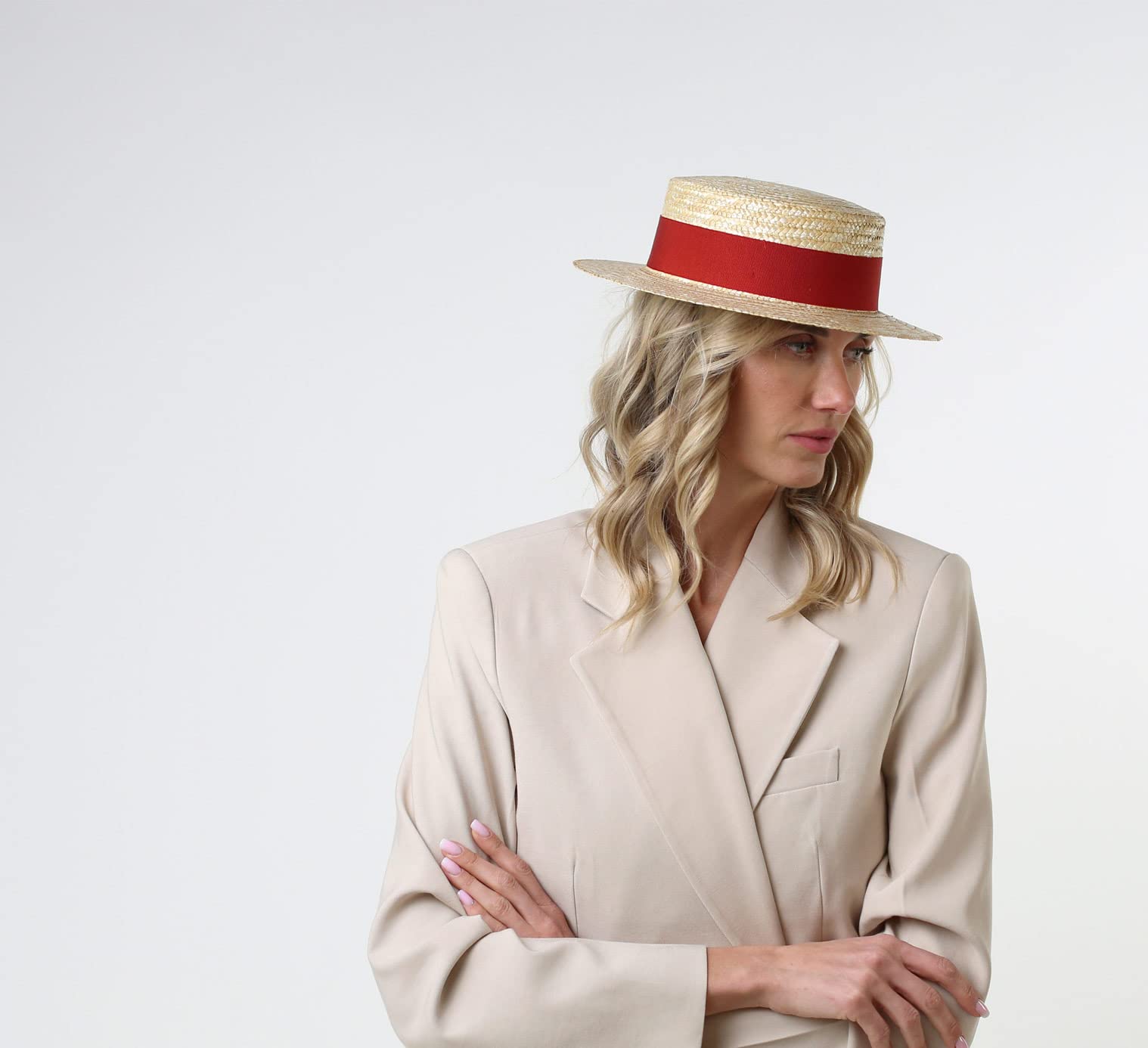 Chapeau canotier Paille Homme ou Femme Biarritz