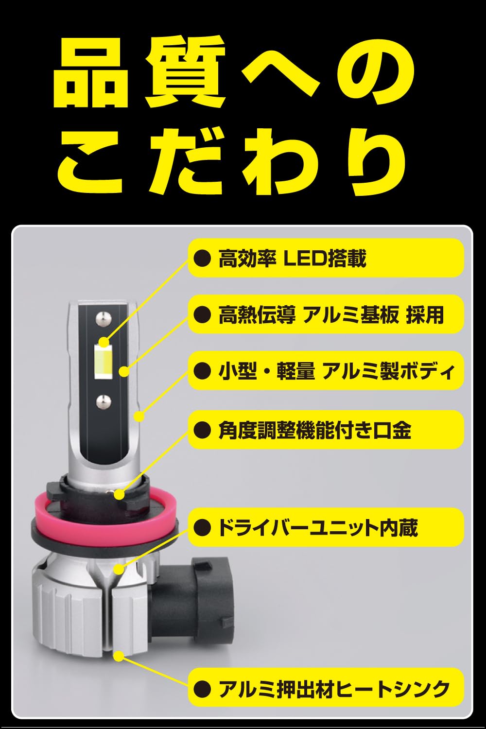 Amazon | M's Basic by IPF フォグランプ LED 車用 H8 H11 H16 3000lm