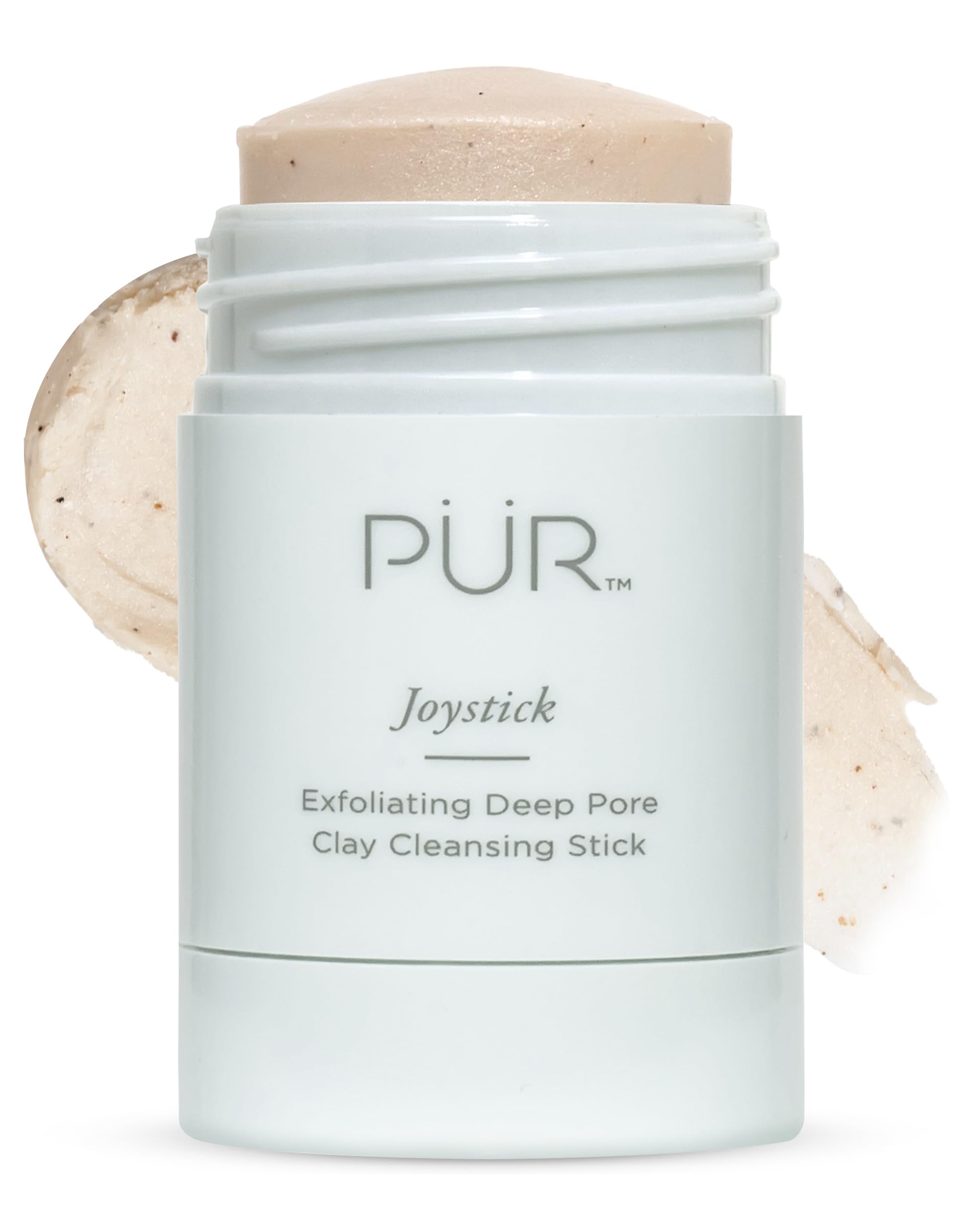 PÜR MINERALSFace Clay Mask Stick - Exfoliating Deep Cleanser Joystick Clay Mask for Pores & Blackheads - Facial Cleanser Skincare with Moroccan Clay & Charcoal Rejuvenates & Purifies Skin, Vegan