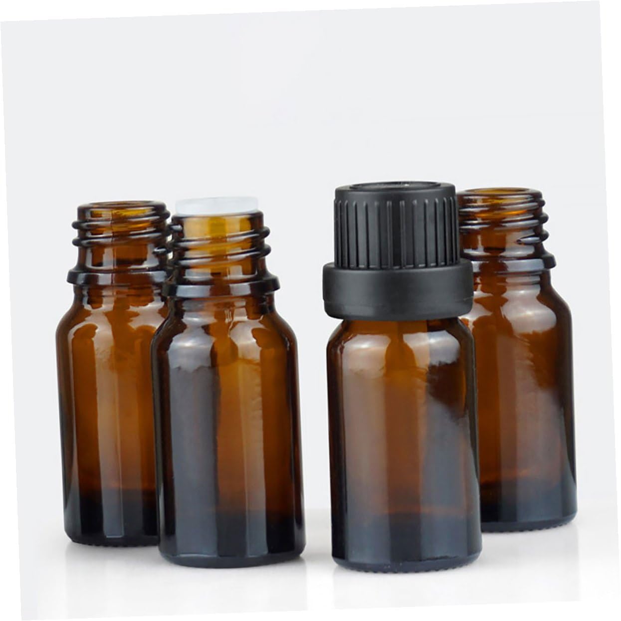 Alipis Braune Glasfläschchen Nachfüllbare Parfüm und Kosmetikflaschen 15 Ml 20 Stück Auslaufsicher und Einfach zu Transportieren für Ätherische Öle für Unterwegs