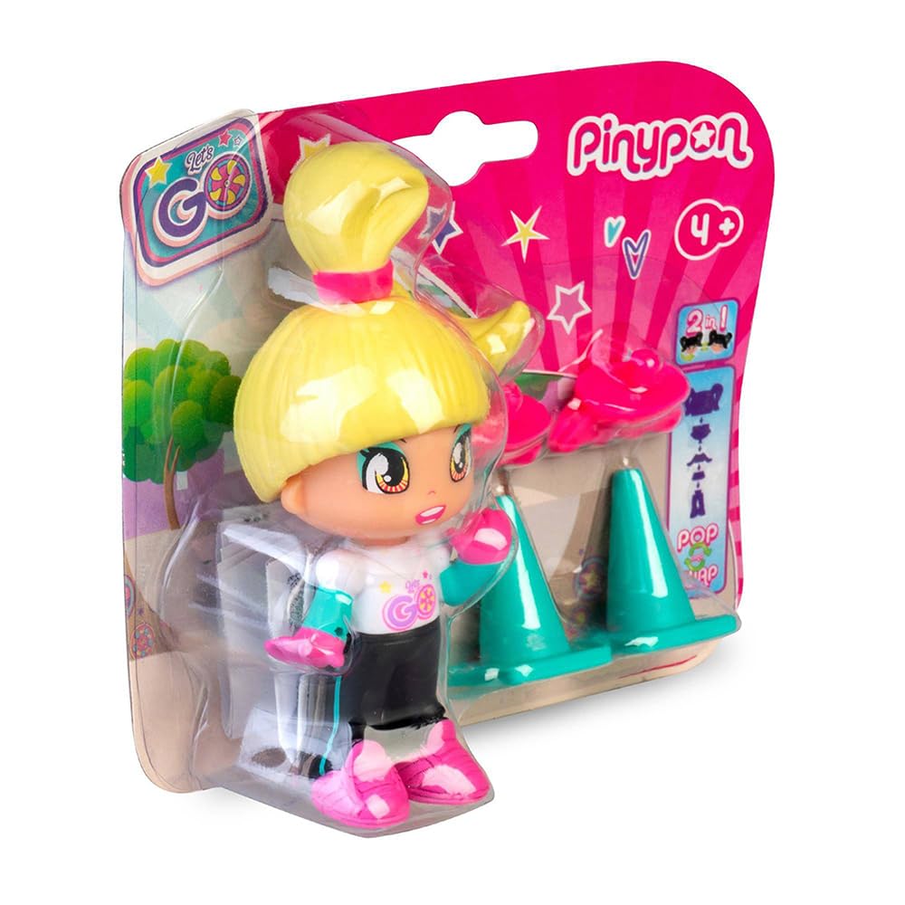 Famosa-Pinypon Let's Go-Monopatín y Patines (PNY30000)