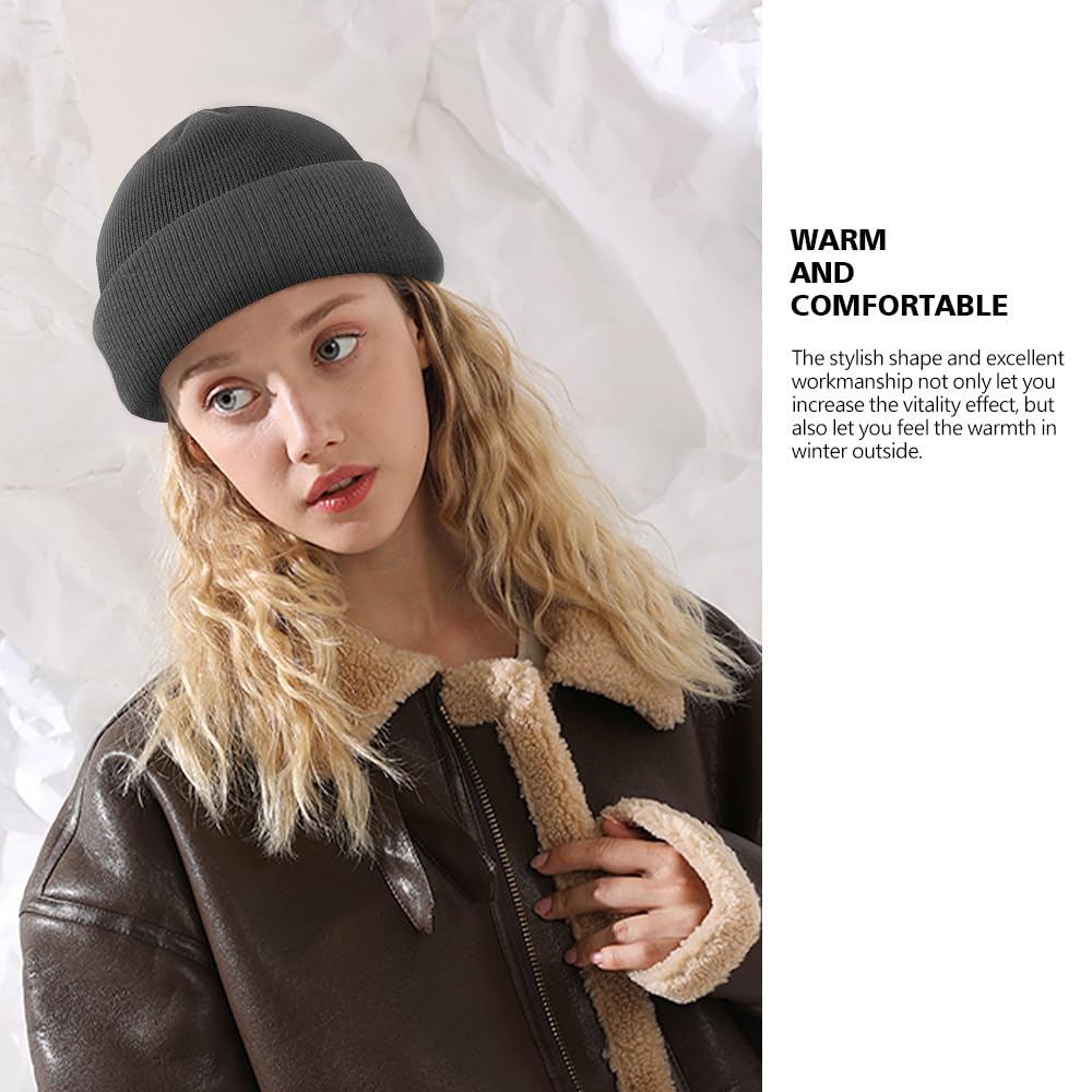 MOBIUSPHY Cappello Uomo Donna Cappelli Unisex Berretti Invernale Beanie Cuffia Uomo Hat Maglia Caldo Cappello Nero Moderno Adulto Inverno per Sci/Bici/Moto