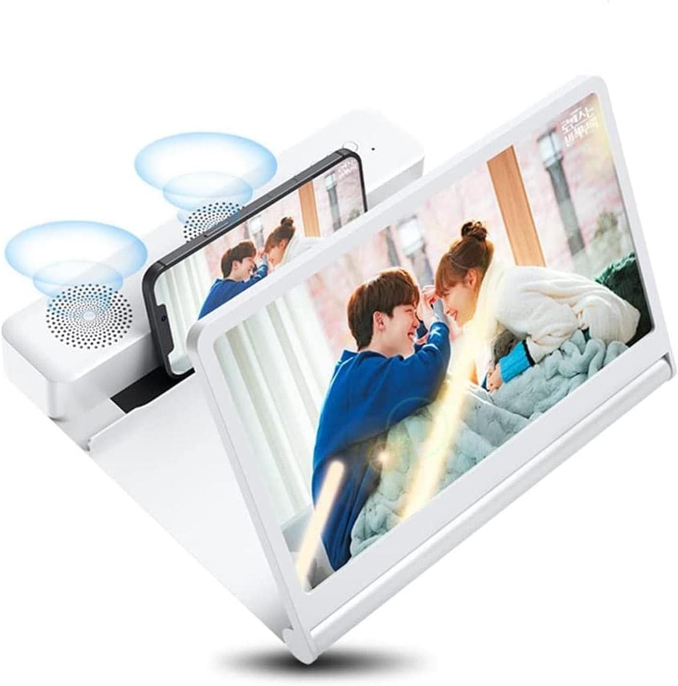 ZUASE 16 Inch Phone Screen Magnifier with Bluetooth Speaker
