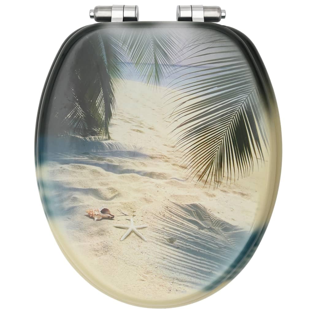 Sedile sedile WC con coperchio a chiusura morbida MDF Spiaggia 02_0002938