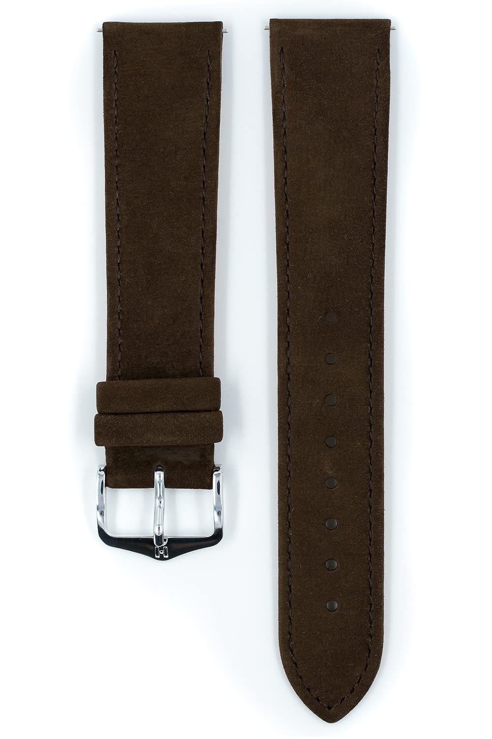HIRSCH Uhren-Armband Osiris Nubuk - Uhr-Band aus naturbelassenem Kalbs-Leder