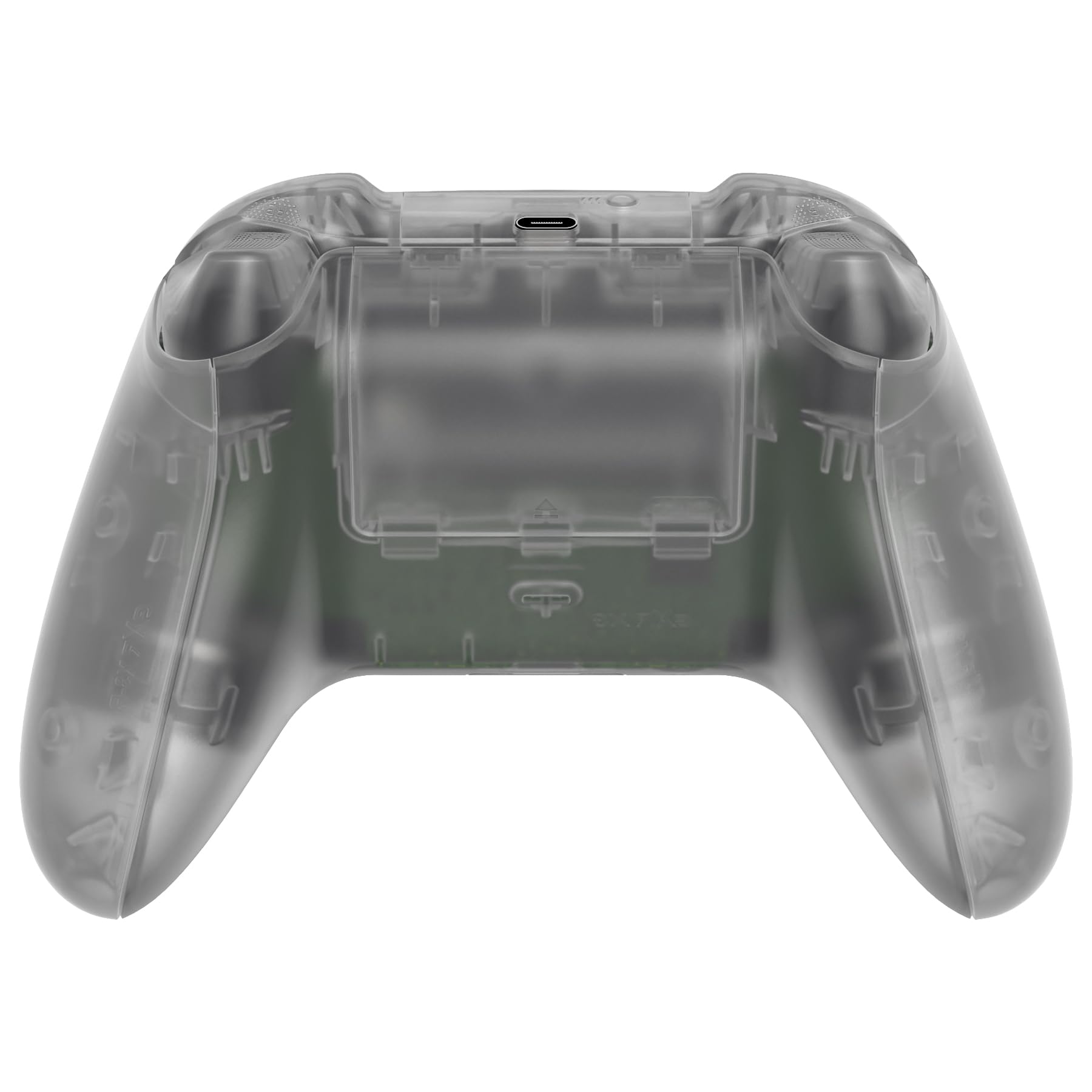 eXtremeRate Case & Buttons für Xbox Core Controller, DIY-Ersatz Front Hülle/Backplate/Tasten/Joysticks Set, Custom Full Gehäuse Skin Cover Zubehör für Xbox Series X/S Controller-Glow in Dark Grün
