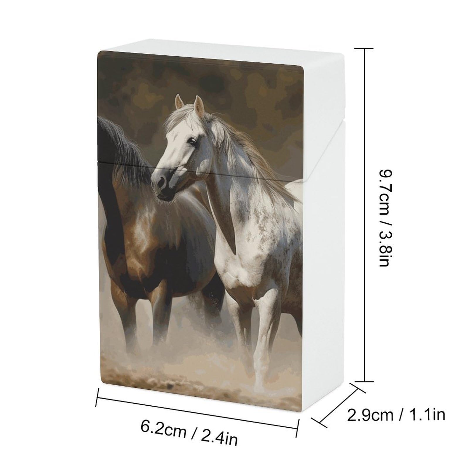 Amazon.com: Horses Animals Cigarette Case Vintage Cigarette Holder Case  Plastic Cigarette Box Portable Thin Cigar Boxes Pocket Cigarettes Storage  Container for Men Women : Health & Household