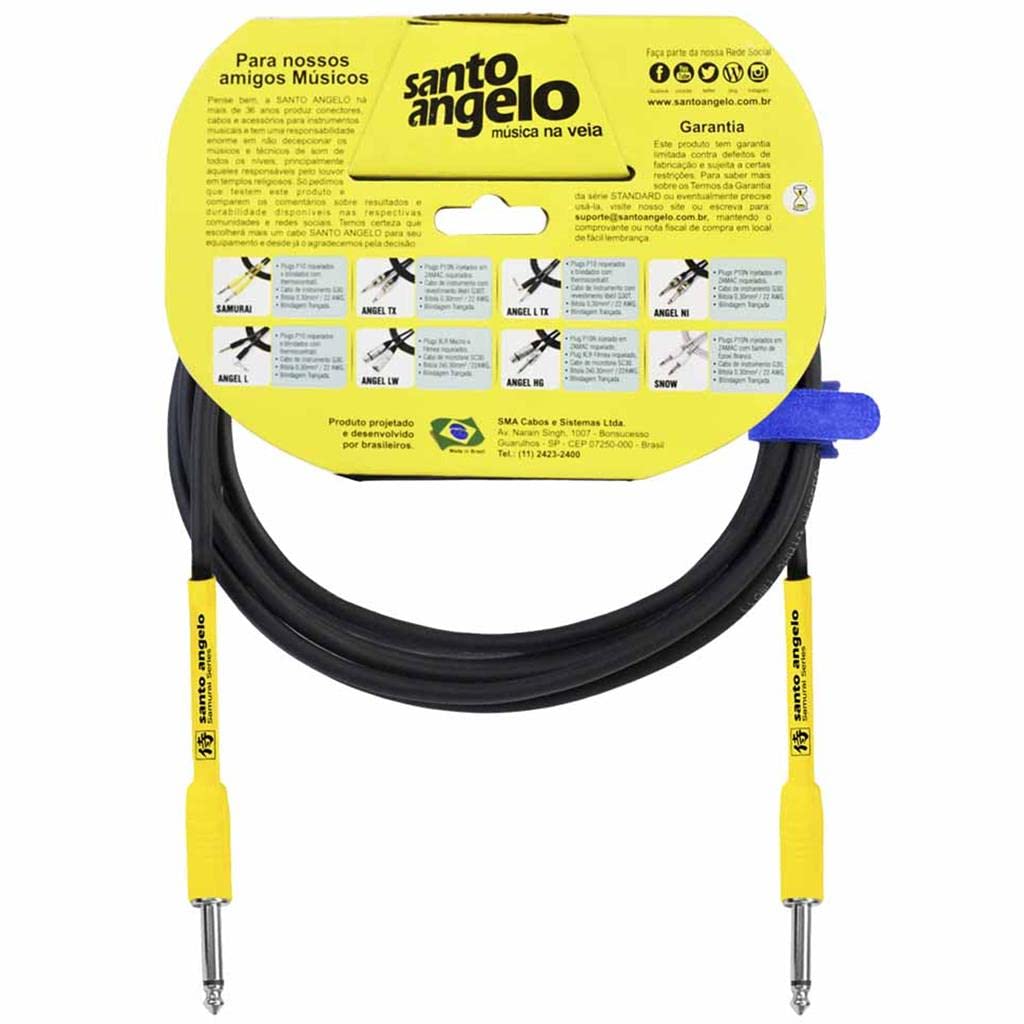 ギター pico CABO DE GUITARRA SAMURAI 0,30 MM CONECTOR P10/P10 15FT 4,57 METROS