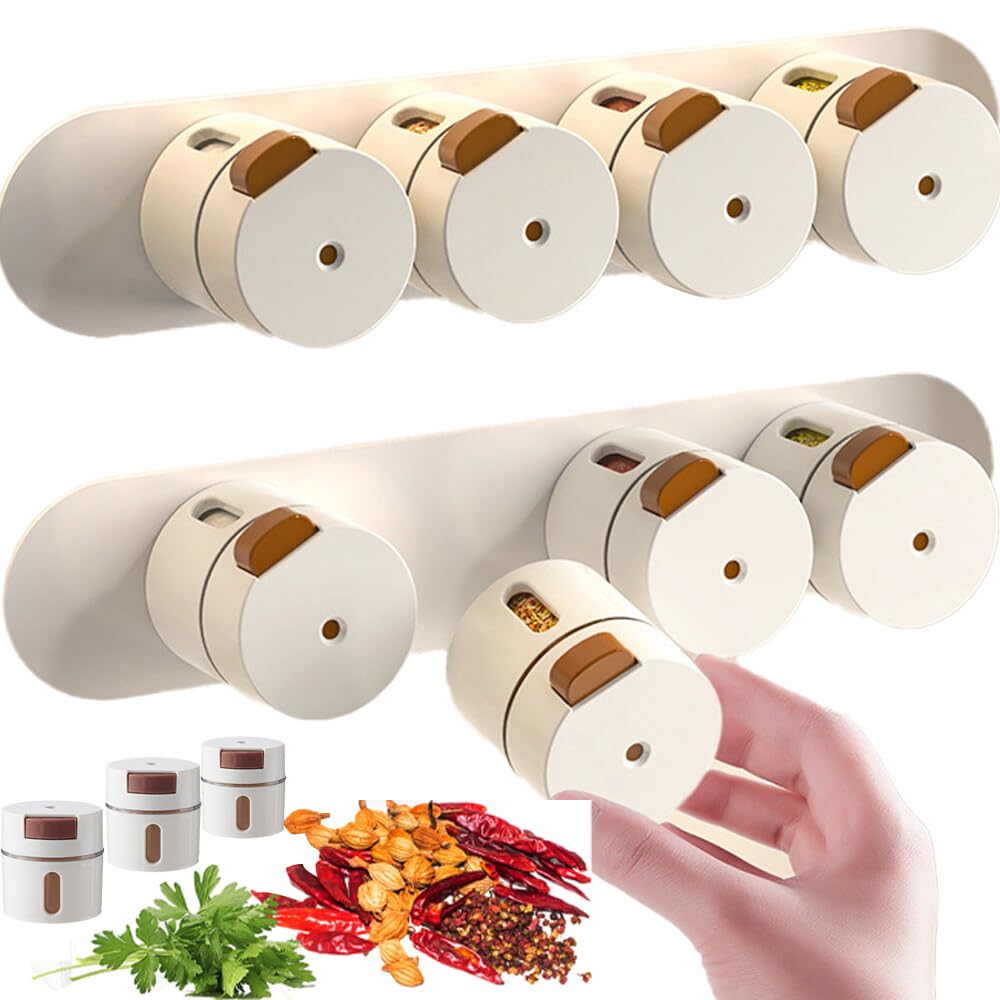 NALACAL Salt and Pepper Shakers Set with Adjustable Pour Holes（6 pcs）