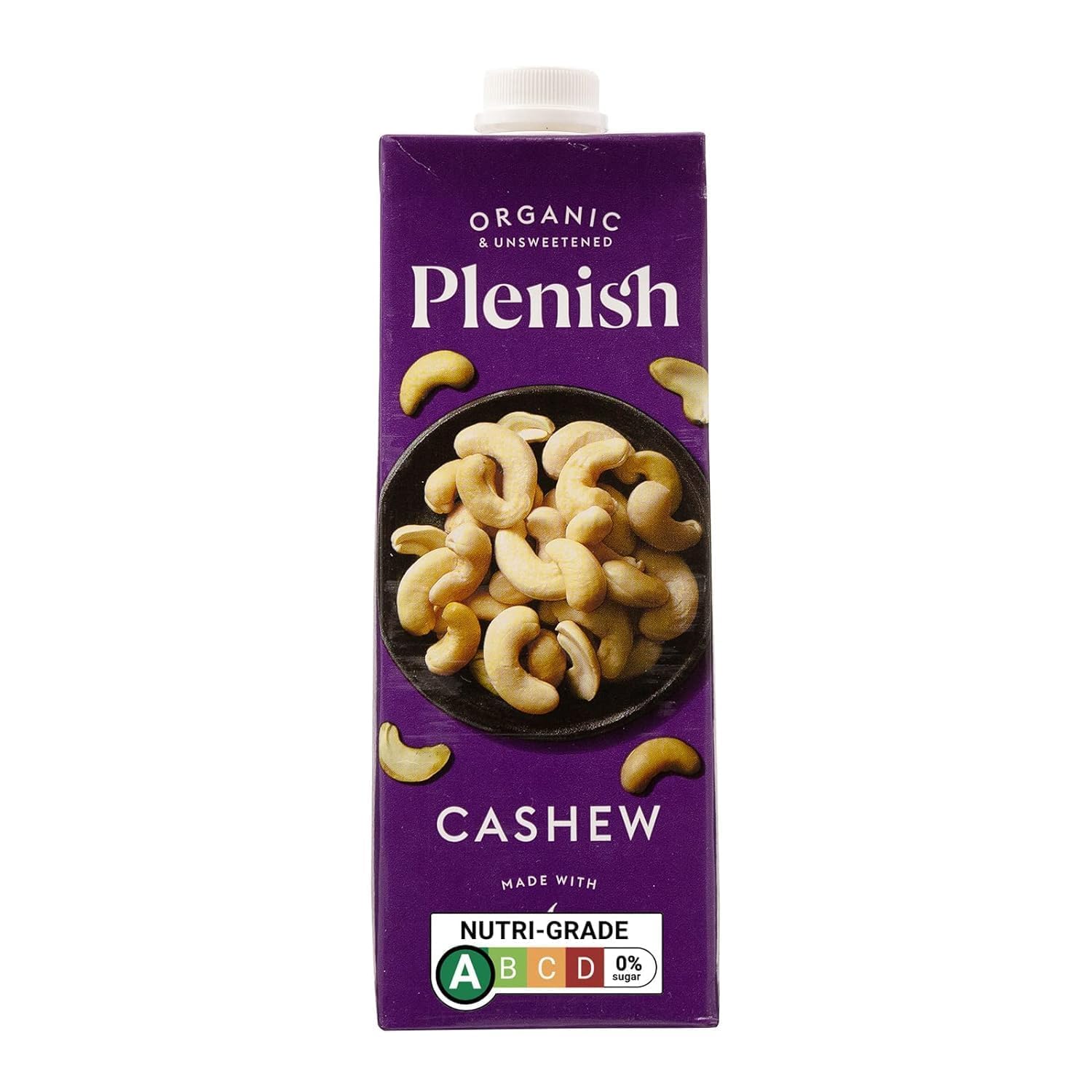 PlenishOrganic Unsweetened Cashew Milk 1L (Pack of 1)