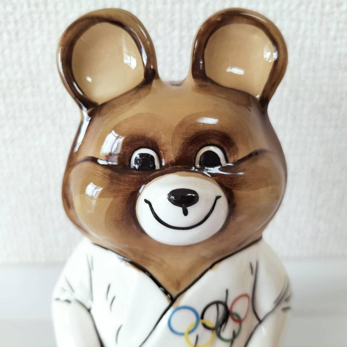 Amazon.co.jp: FF022北欧ロシア雑貨、モスクワ五輪ミーシャの陶器 柔道