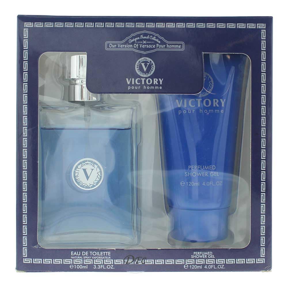 Designer French Collection Victory Gift Set 100Ml Edt Spray + Shower Gel 120Ml