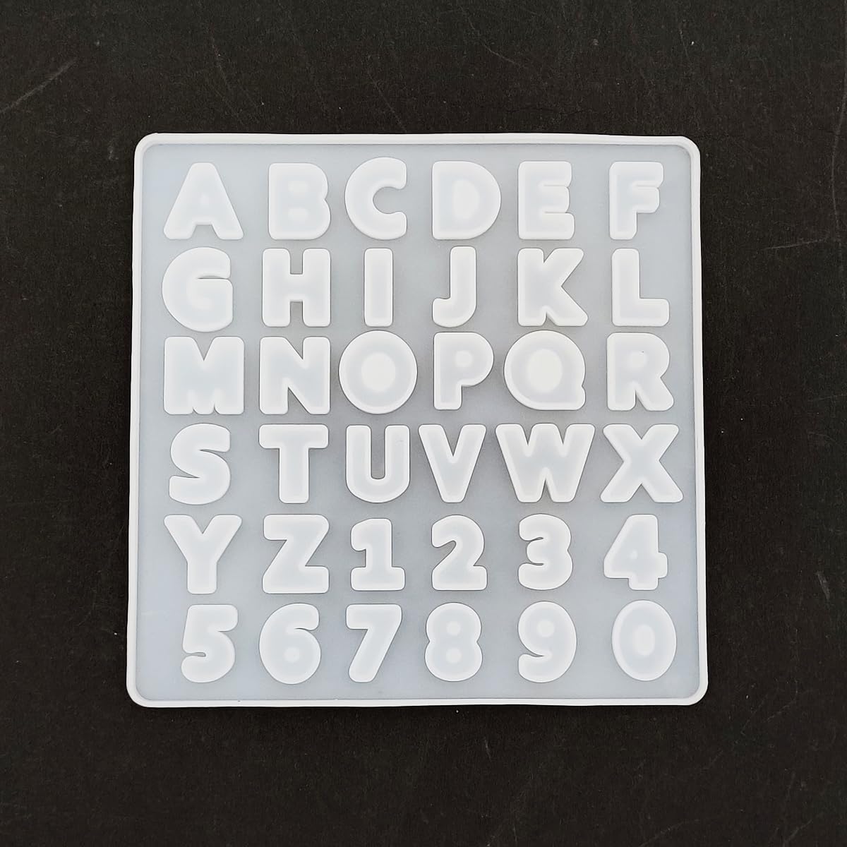 SS Art Land ABCD Small Mould/Mold | Multipurpose Silicone Mould Casting Mould Coaster Mould DIY Mould Epoxy Resin Mould Frame Mould Jewelry Pendant Mould Craft Mould - 1 PC-image-9