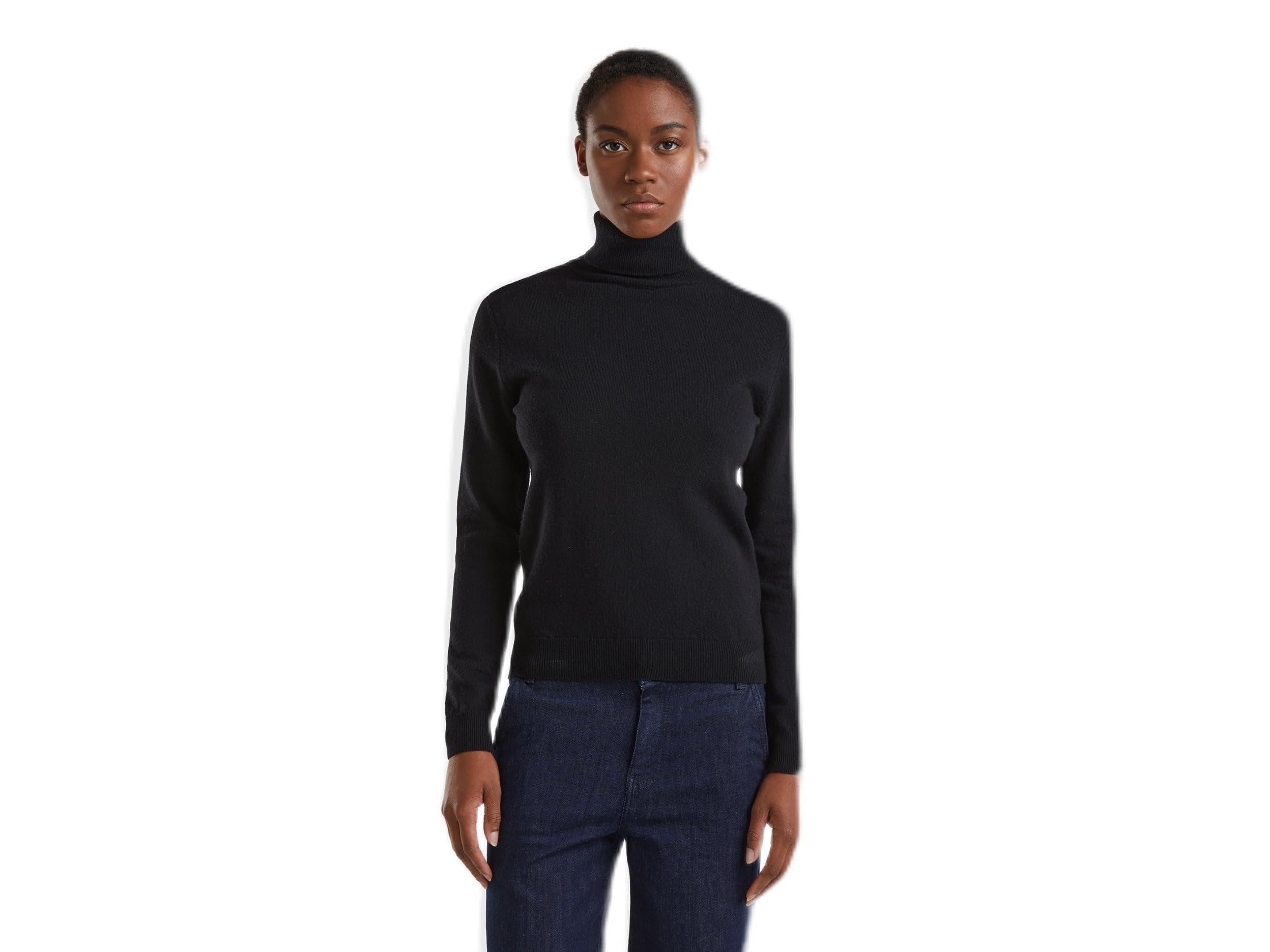 United Colors of Benetton Women's Sweater, Black, XL