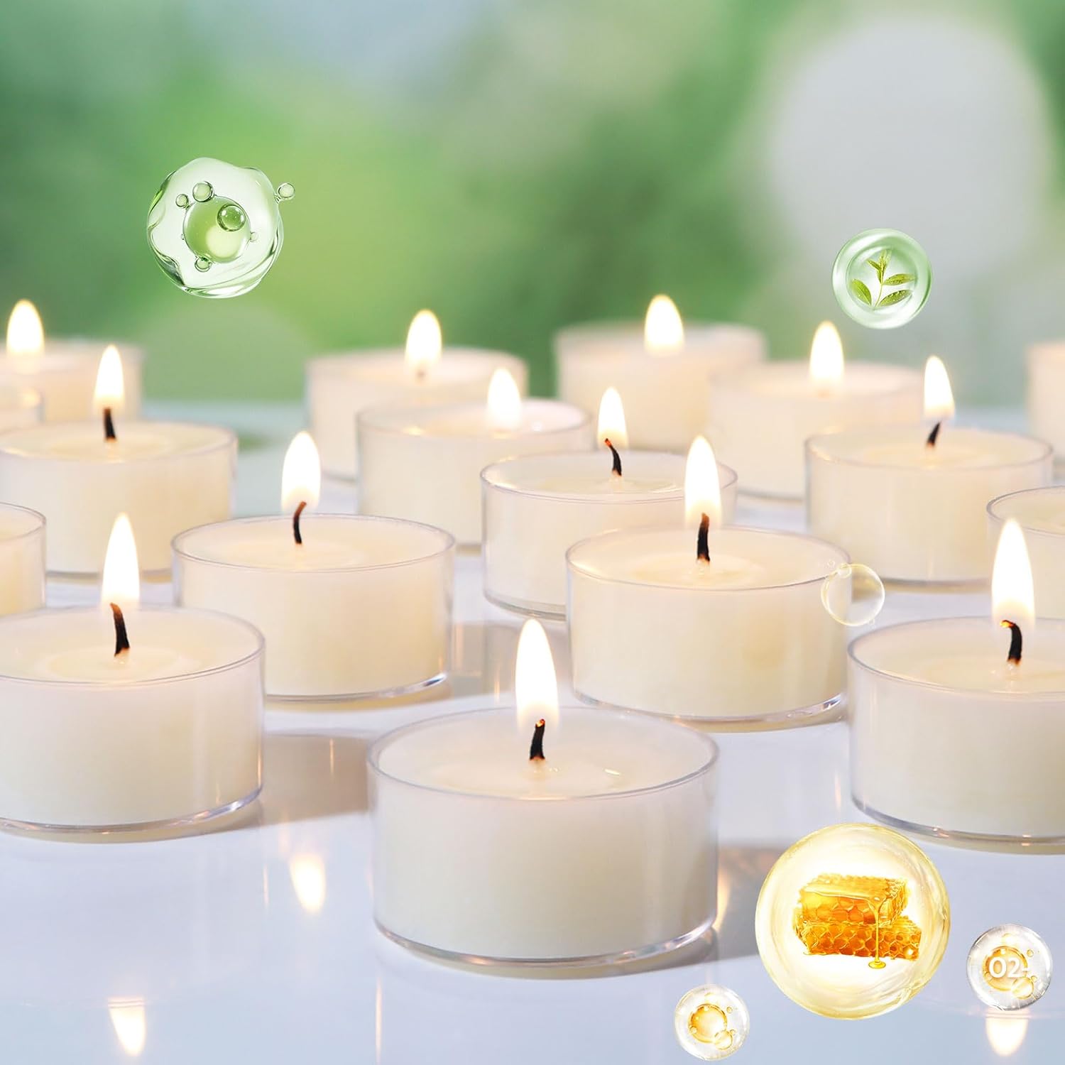 White Beeswax Candles,Taper Candles and tealights