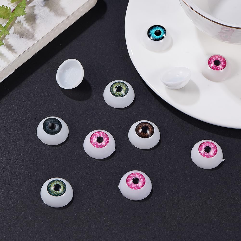 PH PandaHall Kunststoff-Augäpfel 22 Mm – 20 Sets Gruselige Augen Für Halloween, Basteln & Dekoration
