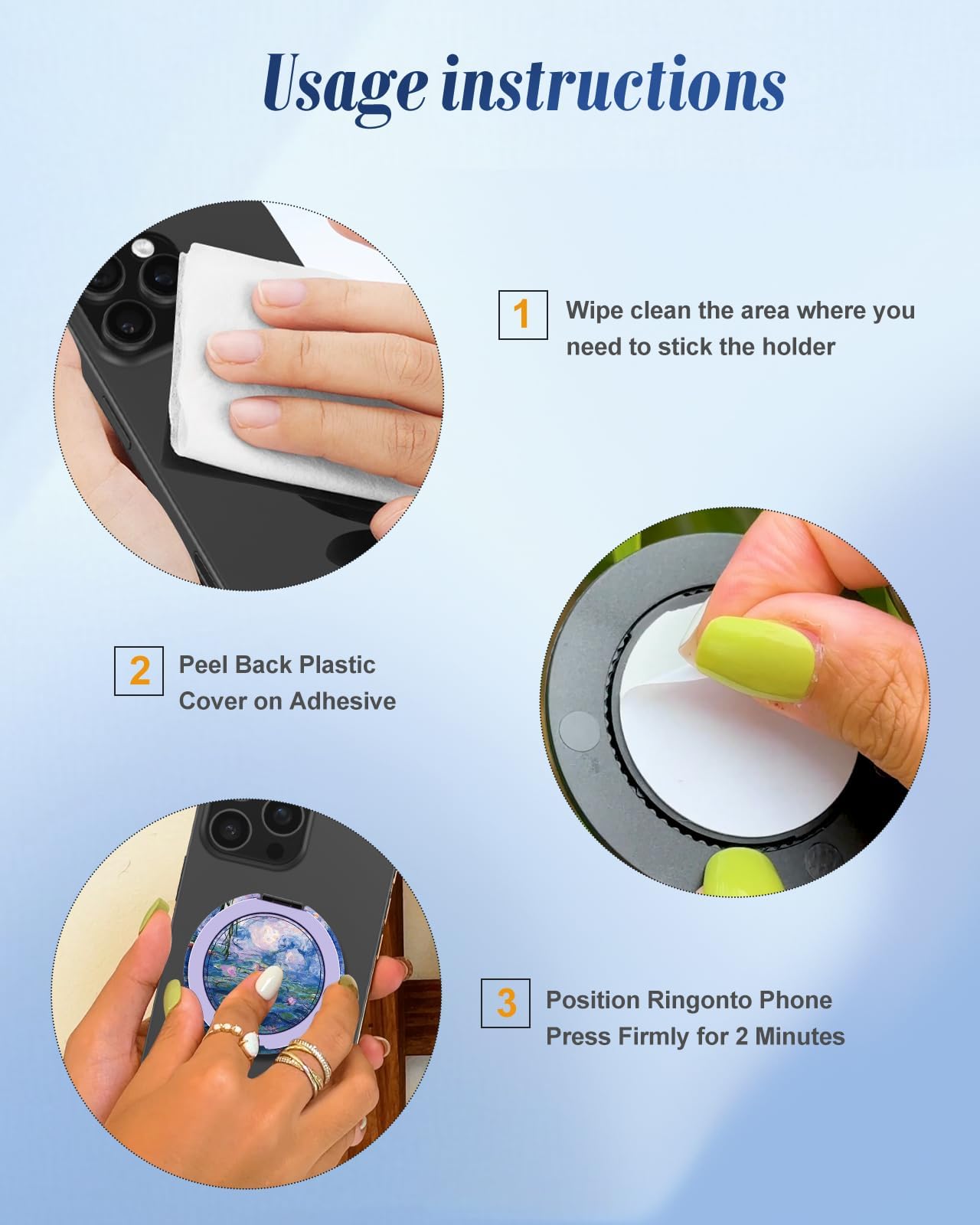 Toycamp Phone Grip Ring Holder Stand Compatible With MagSafe - Magnetic - View #5