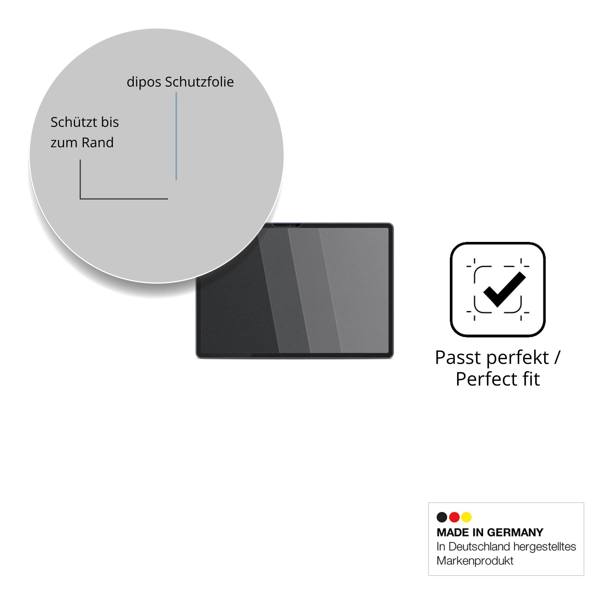 dipos Protector de Pantalla Antiespía para Lenovo Yoga Tab Gen 2