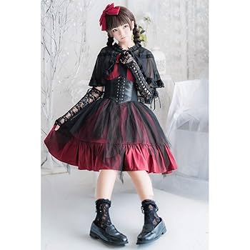 Amazon.co.jp: ゴスロリ ワンピース ロリータ コスプレ 衣装 黒