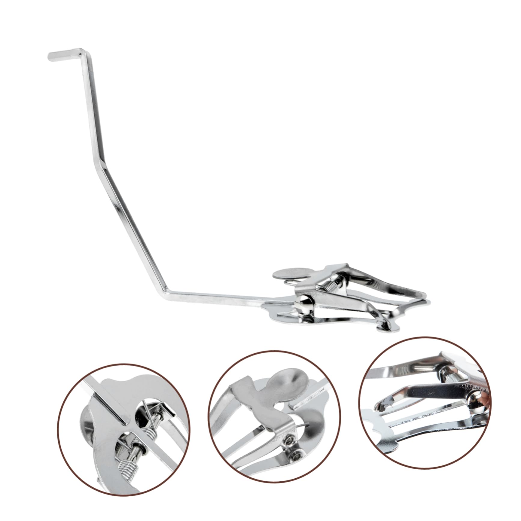 NULYLU 4pcs Saxophone Mount Sax Lyre Clip Holder Sturdy Metal Plated Music Score Clamp