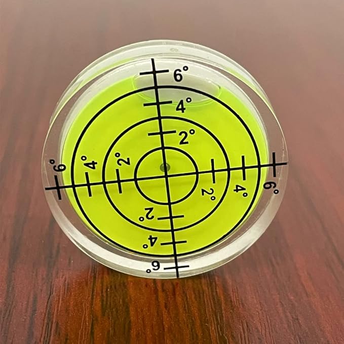 6 Piezas Nivel de Burbuja Circular Pequeño con Adhesivo Doble Cara miniatura 2