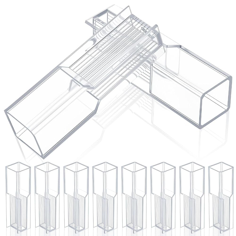 HWIREUIGT Polystyrene Cuvette 1.5ml 200pcs Disposable Plastic Cuvettes with Two Light for Spectrophotometers