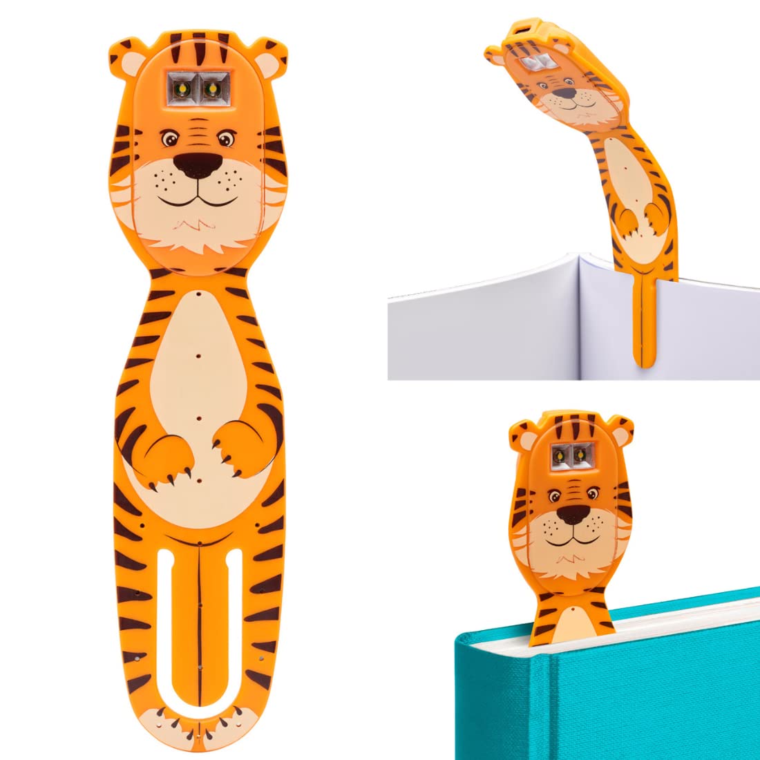 Luz de Lectura Recargable Flexilight | Marcador y Luz de Lectura 2 en 1 | Lámpara LED con Clip | Luz de Libro para Leer para Niños, Adultos | Accesorios Libros | Regalo Lectores